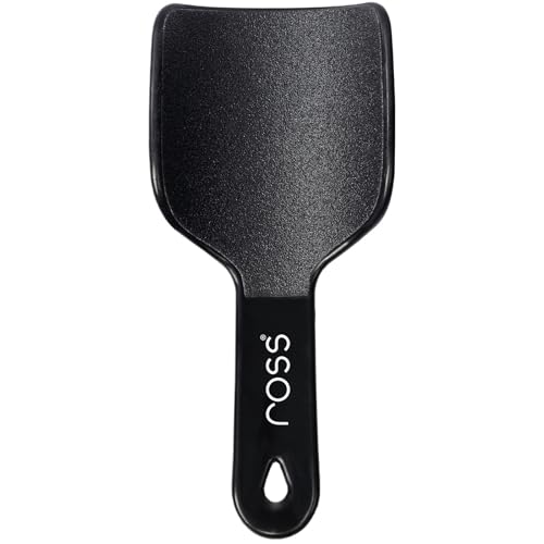 Image of Ross Curved Foot File Scrubber - Wide Surface Callus Remover for Cracked Heels & Dead Skin | Pedicure Tool with Anti-Slip Handle & Hanging Loop | Professional Foot Care for Smooth Feet (Black)
