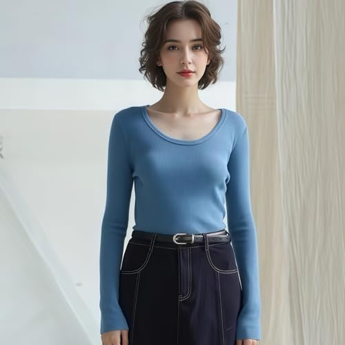 Women's Skinny Genuine Leather Belt for Jeans Pants, Ladies Thin Waist Casual Dress Belts with Gold Buckle,2