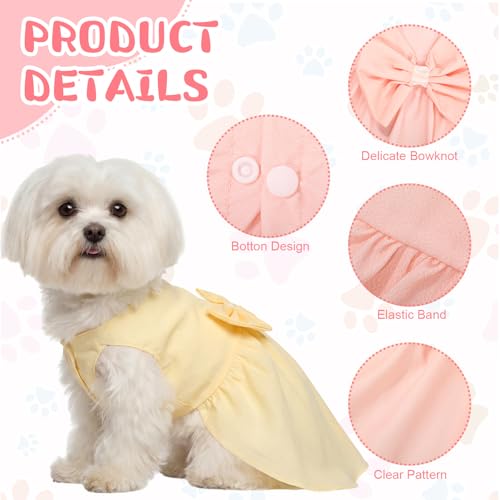 Robes de princesse pour chien Sanwuta : lot de 8 jupes légères d'été pour chienne et chiot, taille M - 10