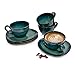 SÄNGER | Kaffeetassen Set mit Untertasse Mauri 8 tlg, Kaffeeservice für 4 Personen, Steingut Tassen Set Dunkelgrün mit Dunkelblauem Farbverlauf, Kaffeegeschirr 230 ml | PREMIUM COLLECTION MI 4 günstig Kaufen-SÄNGER | Kaffeetassen Set mit Untertasse Mauri 8 tlg, Kaffeeservice für 4 Personen, Steingut Tassen Set Dunkelgrün mit Dunkelblauem Farbverlauf, Kaffeegeschirr 230 ml | PREMIUM COLLECTION