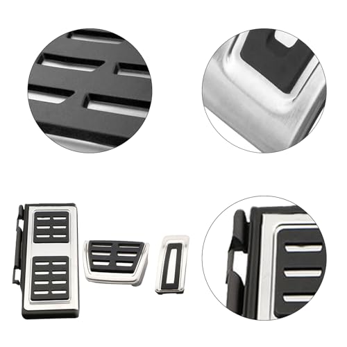 Lcyen Repose-pieds - Couvre-pédales de frein - Accélérateur - Pour Octavia 5E Superb 3V Karoq Kodiaq Leon 5F Ateca Tarraco Formentor – vue 5