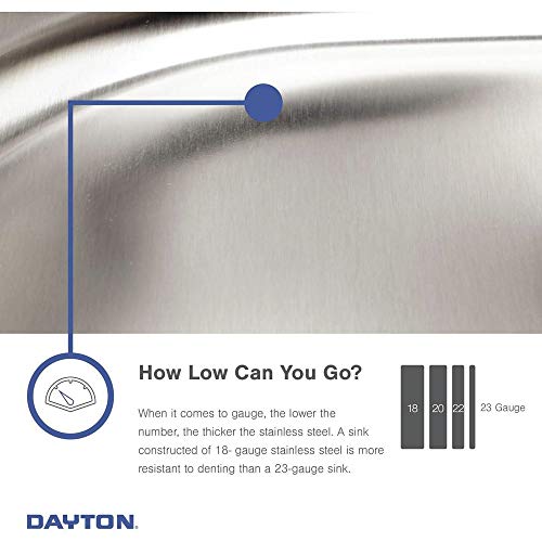 Image of Elkay D125213 Dayton Single Bowl Drop-in Stainless Steel Sink 25 x 21
