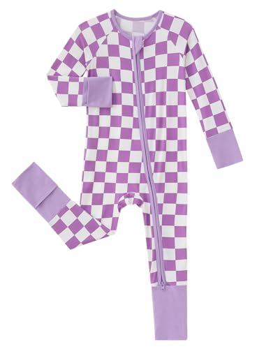 Image of SUZEL Baby Viscose from Bamboo Pajamas - Infant Boys Girls Footless Zippy Pjs Sleep 'N Play Clothes - One Piece Romper