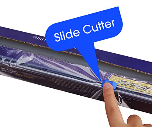Baking Parchment Paper 128 SQ FT, Standard Aluminum Foil Paper 128 SQ FT, Quick Cut Plastic Food Wrap 328 SQ FT, 3 Packs - Thumbnail 2