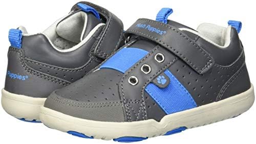 Hush Puppies Baby-Boy's Jesse Sneaker, Grey, 4 Medium US Toddler | Image 6