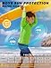 3 Pack Boys Rash Guard Swim Shirt Long Sleeve UPF 50+ Sun Protection Kids Youth SPF Water Beach Swimwear Tops Quick Dry(Orange/Sky Blue/Midgetgolf Green,7-8Y)