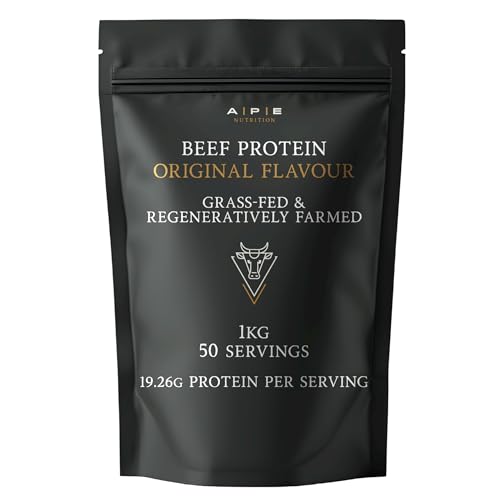 APE Nutrition Natural Grass-Fed Beef Protein Powder | Pure Unflavoured Protein Supplement for Muscle Growth & Recovery | Rich in Collagen | Clean Formula with Essential Amino Acids & Vital Nutrients