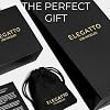 Elegatto Orion Premium Rope Bracelet for Men | Natural Cotton Finish and Sterling Silver Polished Stainless Steel Horseshoe Shackle Closure | Mens Designer Bracelets