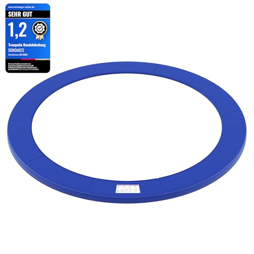 SONGMICS Trampolin Schutzkissen Ersatz-Sicherheitskissen Durchmesser 366 cm Breite 30 cm UV-beständig reißfest Randschutz Blau STP12FT