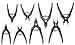 Hazet 1845/8 8 Piece Circlip Pliers Set