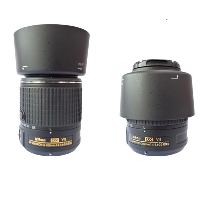 Amazon | HB-37 レンズフードシェード ニコンAF-S DX 55-200mm F4-5.6G