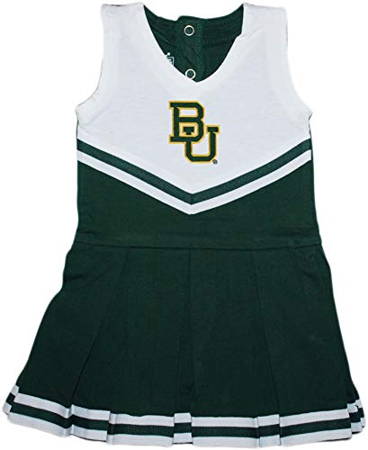 Creative Knitwear Baylor University Bears Baby and Toddler Cheerleader Bodysuit Dress