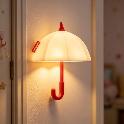 Umbrella Night Light for Kids, Silicone Lamp for Kids Room Entryway Decor