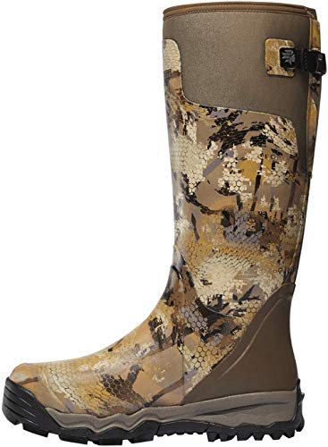 Image of LaCrosse AlphaBurly Aero Men's 17 inch Waterproof Rubber Hunting Boots Non-Insulated with 5mm Neoprene Core, Outdoor Field Footwear