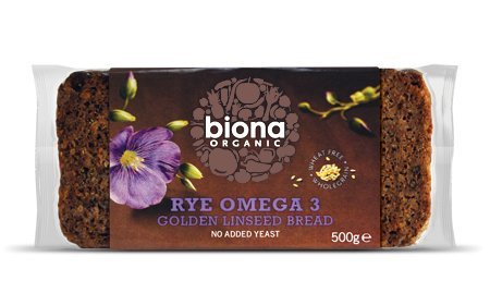 Organic Omega Rye Bread (500g) - x 2 *Twin DEAL Pack*