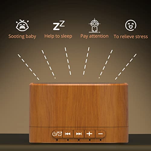 Magicteam Sound Machines White Noise Machine With 20 Non Looping Natural Soothing Sounds And Memory Function 32 Levels Of Volume Powered By Ac Or Usb And Sleep Sound Timer Therapy For Baby Kids Adults #TOP6
