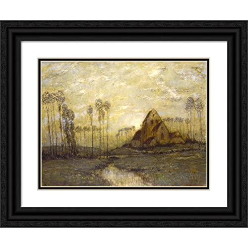 ArtDirect Henry Golden Dearth 18x15 Black Ornate Frame and Double