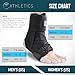 Z ATHLETICS Ankle Brace for Women & Men - Lace Up Adjustable Support with Side Stabilizers for Sprained Ankle, Achilles Tendonitis Relief | Basketball, Volleyball, Running & Sports Recovery