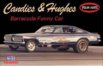 Polar Lights 1/25 NHRA Candies & Hughes Barracuda Funny Car Model Kit