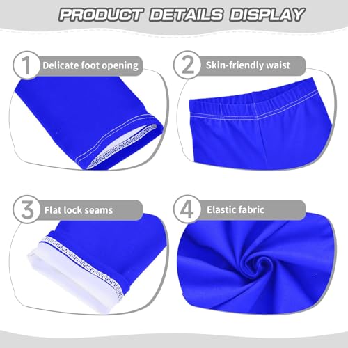 GuoChe Blue Girls Shorts Cotton Cartwheel Shorts Gymnastics Leotards Under Dress3