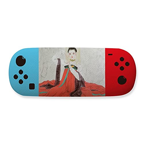 Étui de rangement pour lunettes style chinois aquarelle aux finitions d'art