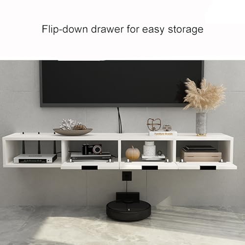 Support de divertissement d'angle flottant au design minimaliste scandinave - 6
