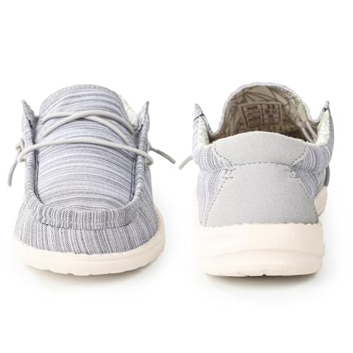 Image of Boys & Girls Slip-on Casual Loafer Kids Canvas Sneakers Toddler Walking Shoes Comfortable & Lightweight (Toddler /Little Kid)