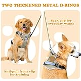 No Pull Dog Harness UK – Adjustable Soft Padded Pet Vest with 2 safety locks Leash Clips Dog Harnesses, Dog harness with handle | Reflective No-Choke Design & Easy Control Handle (Green, M) - Image 3