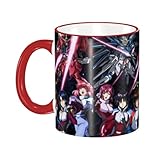 機動戦士ガンダム 保温 大容量 おしゃれ マグカップ かわいい コーヒーカップ ティーカップ 330ml 陶器製 食器、カップ ギフト プレゼント オフィスや家庭に最適 Red