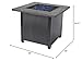 Endless Summer 30-Inch Square 30,000 BTU Propane Outdoor Fire Pit Table with Resin Mantel, Steel Base, Blue Fire Glass