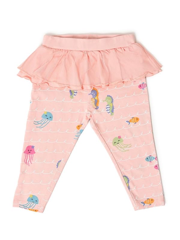 Image of Mi Arcus Printed Legging with Ruffles Tutu Skirt for Baby Girl Pack of 2