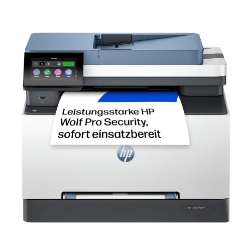 HP Color LaserJet Pro MFP 3302fdwg Multifunktions-Farblaserdrucker, Fax, Automatischer beidseitiger Druck, Touchscreen, Wi-Fi, Ethernet, USB, Wolf Pro Security