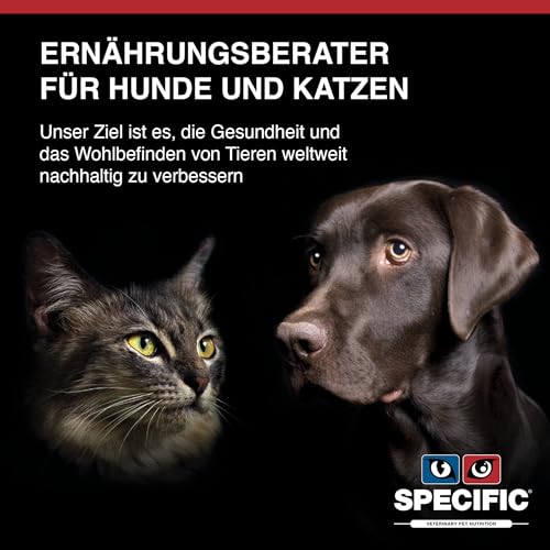SPECIFIC® Crystal Management (FCW-P) 12 x 85 g - Nassfutter für Katzen - Trägt zur Auflösung von Struvitsteinen bei & beugt Neubildung vor - Geringer Mineralgehalt - DECHRA Veterinary Products