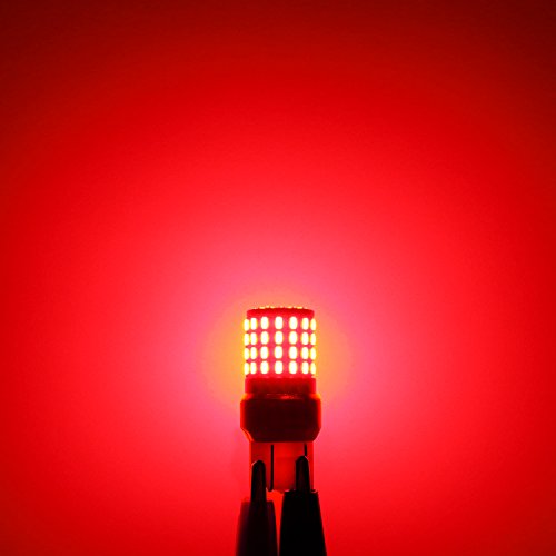 Phinlion 7443 Led Red Brake Light Bulb Super Bright 3014 72-Smd 7440 7444 T20 Led Bulbs For Stop Tail Brake Turn Signal Lights #TOP4