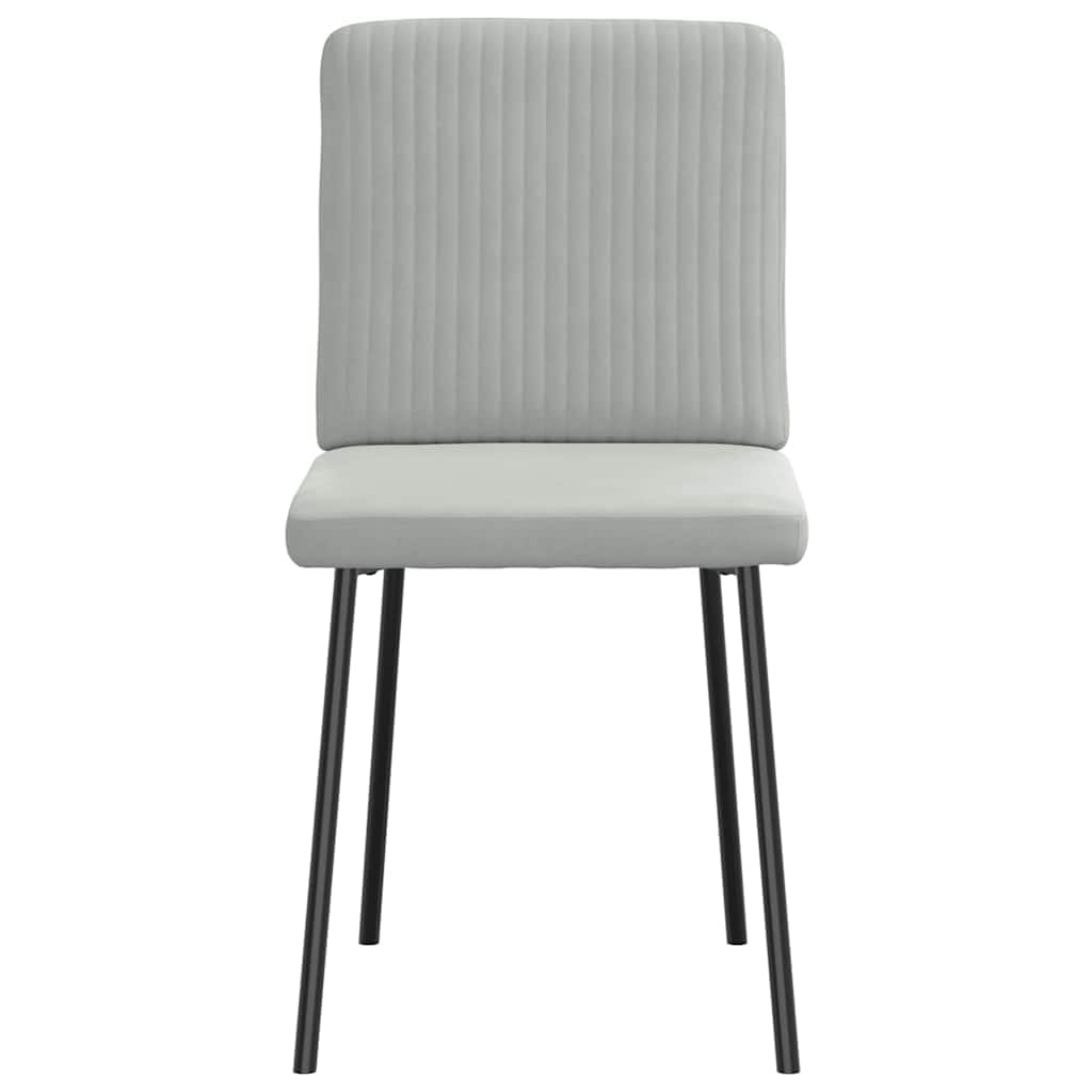 LAPOOH Sedie da Pranzo 4 pz Grigio Chiaro in Velluto,Sedie da Pranzo,Sedie da Sala da Pranzo,Sedie da Pranzo Moderne -3315286