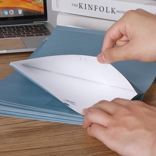 Mr. Pen - Envelopes com fecho, pacote com 18, 23 x 30 cm, azul, envelopes tamanho carta kraft, envel
