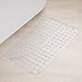 AmazerBath Bath Tub Mat, Medium Size 27.6 x 15 Inches Non-Slip Shower Mats with Suction Cups and Drain Holes, Bathroom Bathtub Mats Machine Washable (Clear)