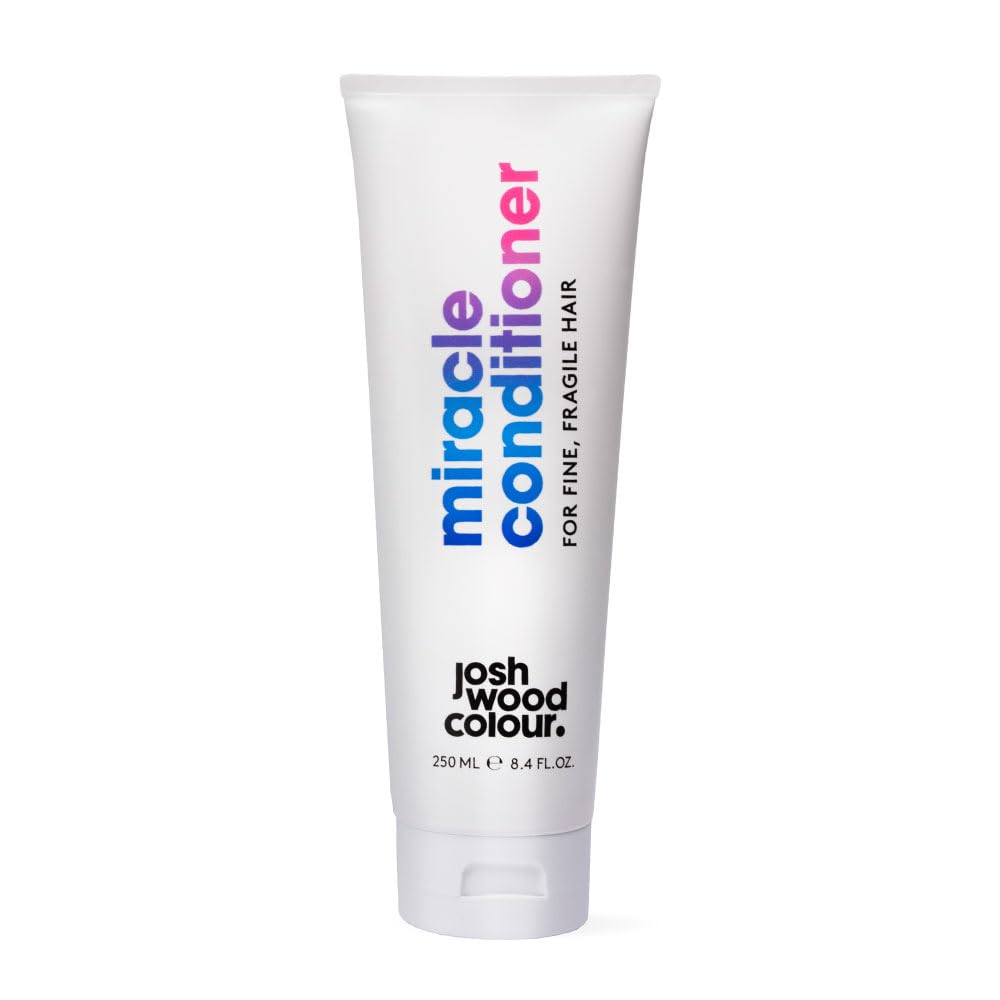 Josh Wood Colour Miracle Conditioner For Fine, Fragile Hair 250ml Nutrient-rich Formula, Locks in Colour, Fuller, Smoother, Weightless Hair, Glossy, Vibrant Finish, Glossy Finish