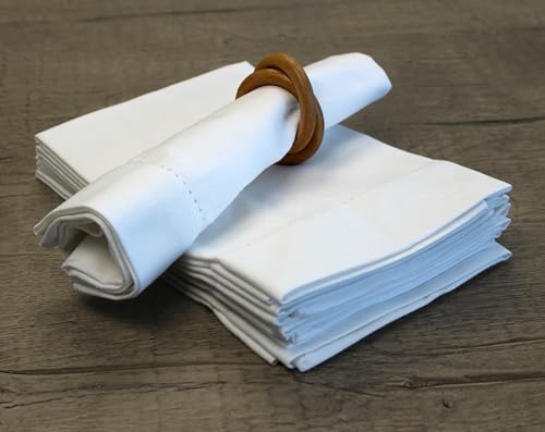 Servilletas de Tela Cuadradas Blancas 20" Pack 4 miniatura 7