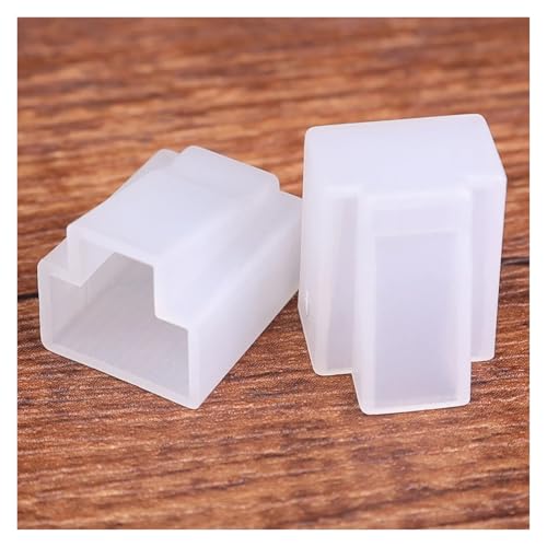 Cubiertas antipolvo para cable RJ45 protector de red Cat6 blanco contra suciedad 4