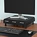 Mind Reader Monitor Stand, Laptop Riser, Desktop Organizer, Storage Drawer, Office, Plastic, 13.5