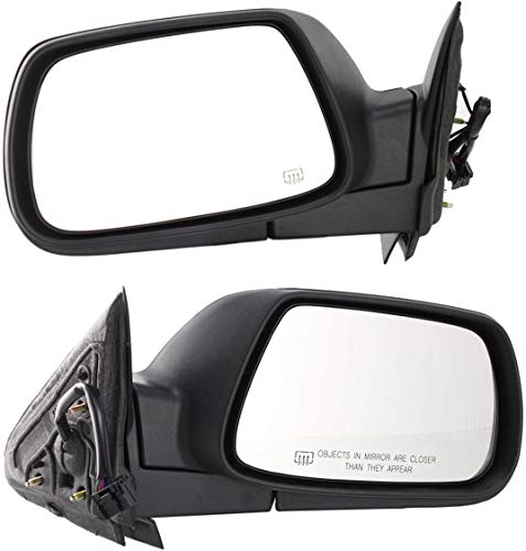 Kool Vue Driver & Passenger Side Power Heated Jeep Mirrors for Grand Cherokee 2005-2010, Side Mirrors, Textured