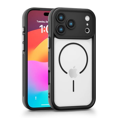 Image of Enflamo Back Cover Case for iPhone 17 Pro Polycarbonate Matte | Ultra Hybrid | Lens Protection & Raised Edges (Black)