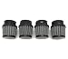Small Black 39mm Air Filter Pod Set - CB500 CB550 CB750