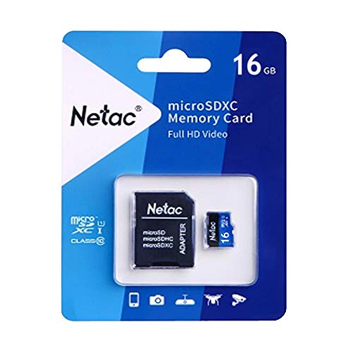 Cartão Memória MicroSD 16GB 80MB/s Netac c Adap