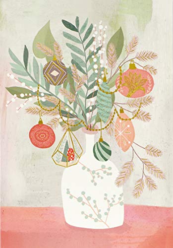 Cartes de Noël Peter Pauper Press Merry Bouquet petit format avec enveloppes