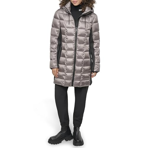 DKNY Women's Scuba-Side Light-Weight Puffer
