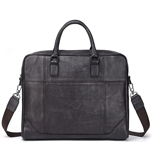 THICK 郵便配手メンズバッグメンズハンドバッグブリーフケース大容量コンピュータバッグ手描き (Color : A, Size : 38*28*8cm)