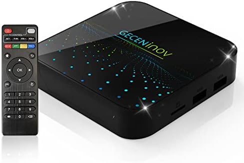 Android TV Box, Smart TV Box 10.0 4GB RAM 32GB ROM H616 Quad-Core 64-bit ARM Cortex-A53 Android Box with 2.4G/5G Dual WiFi 10/100M Ethernet, Support H.265/4K Ultra HD/3D/BT 5.0/HDMI 2.0