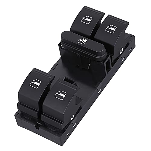 Power Master Window Switch - for VW 2005-2015 Jetta Golf Rabbit GTI Passat CC Tiguan Vento 4-Doors - 1K4959857B, 5ND959857, 7L6959857A
